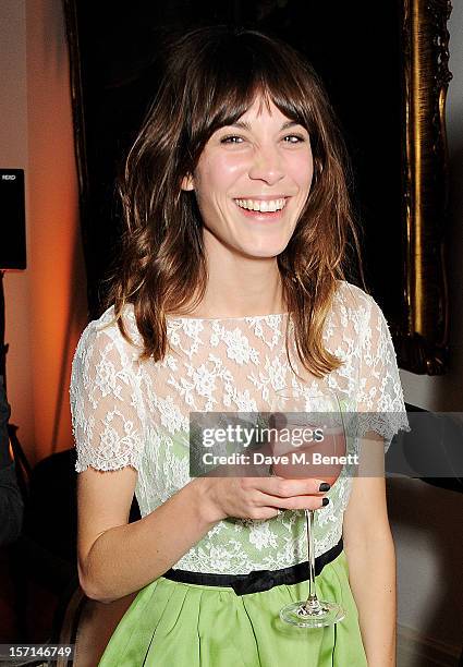 Alexa Chung attends a dinner celebrating the launch of 'Valentino: Master Of Couture', the new exhibition showing at Somerset House from November 29,...