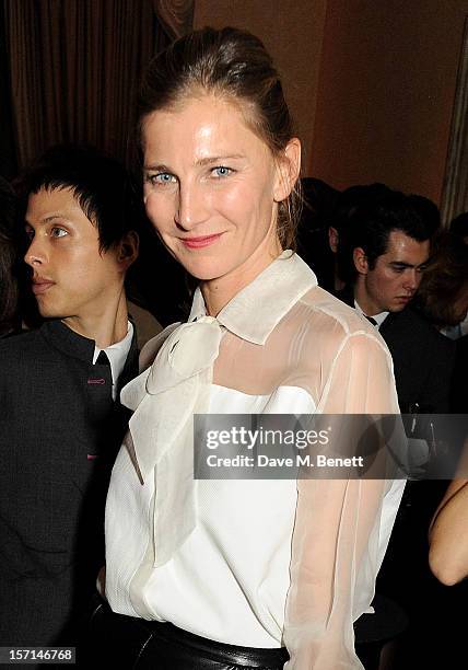 Elizabeth Von Guttman attends a dinner celebrating the launch of 'Valentino: Master Of Couture', the new exhibition showing at Somerset House from...