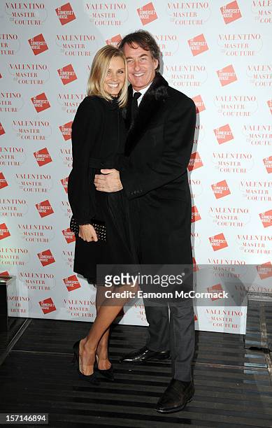 Malin Jeffries and Tim Jeffries attend the VIP view of Valentino: Master of Couture at Embankment Gallery on November 28, 2012 in London, England.