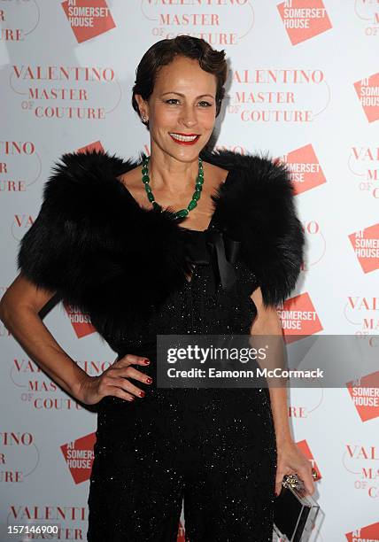 Andrea Dellal attends the VIP view of Valentino: Master of Couture at Embankment Gallery on November 28, 2012 in London, England.