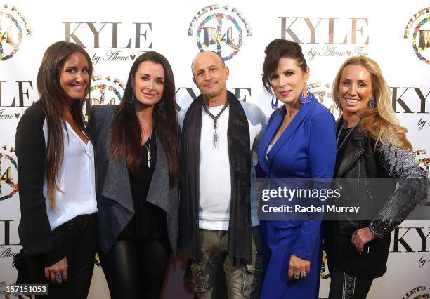 Alene Too founders Lizzy Schwartz, Kyle Richards, Bullets 4 Peace designer and creator Rafi Anteby, Safe Passage Founder Trish Steele, and Alene Too...