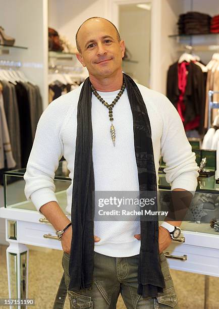 Rafi Anteby, Bullets 4 Peace designer and creator attends Kyle By Alene Too holiday shopping event featuring Bullets For Peace benefiting Safe...