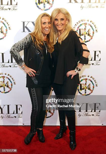 Alene Too co-founder Debbie Weisman and Estella Sneider attend Kyle By Alene Too holiday shopping event featuring Bullets For Peace benefiting Safe...
