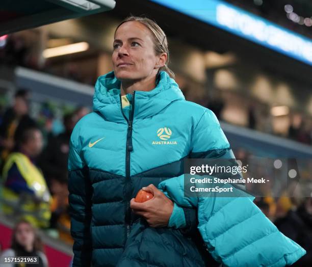 Australia's Aivi Luik during the FIFA Women's World Cup Australia & New Zealand 2023 Group B match between Canada and Australia at Melbourne...