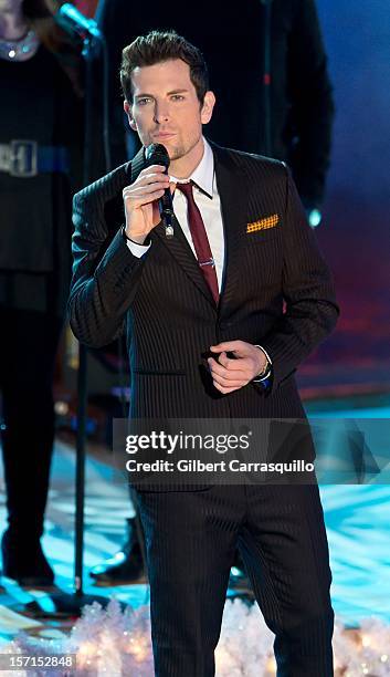 Singer Chris Mann attends the 80th annual Rockefeller Center Christmas Tree Lighting at Rockefeller Center on November 28, 2012 in New York City.