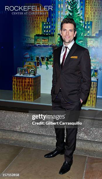 Singer Chris Mann attends the 80th annual Rockefeller Center Christmas Tree Lighting at Rockefeller Center on November 28, 2012 in New York City.