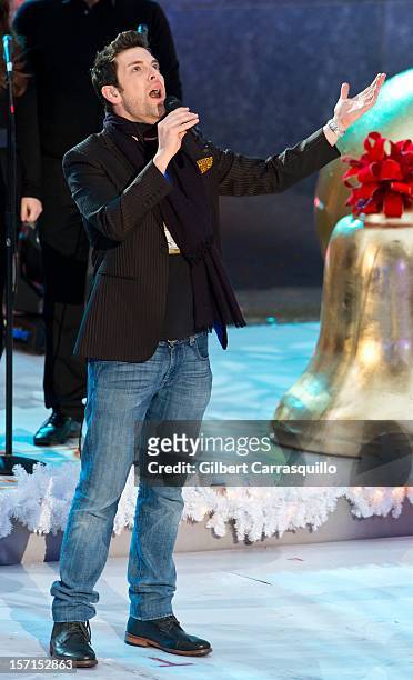 Singer Chris Mann attends the 80th annual Rockefeller Center Christmas Tree Lighting at Rockefeller Center on November 28, 2012 in New York City.