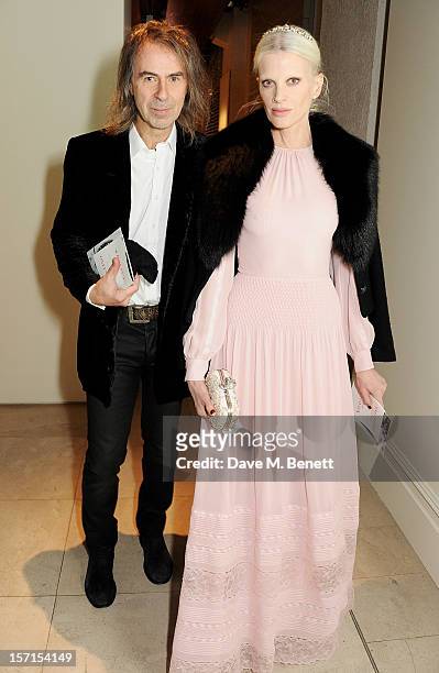 Kristen McMenamy attends a private view of 'Valentino: Master Of Couture', exhibiting from November 29th, 2012 - March 3 at Somerset House on...