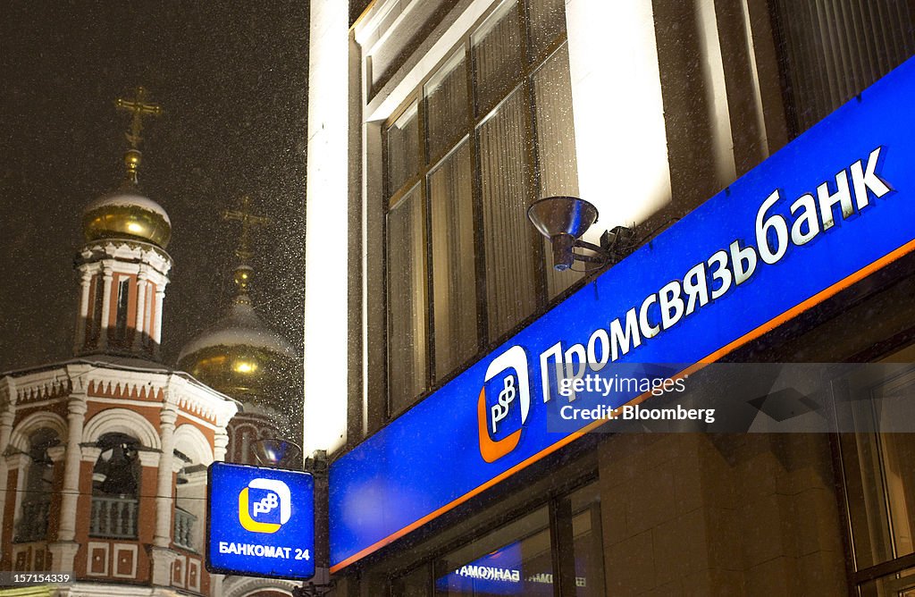 OAO Gazprombank And Bank Rossii As Central Bank Asks Govt To Cap Ruble Absorption