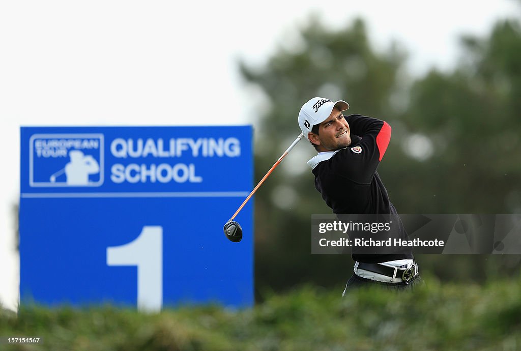 Mortiz Lampert of Germany tee's off at the 1st during the final round