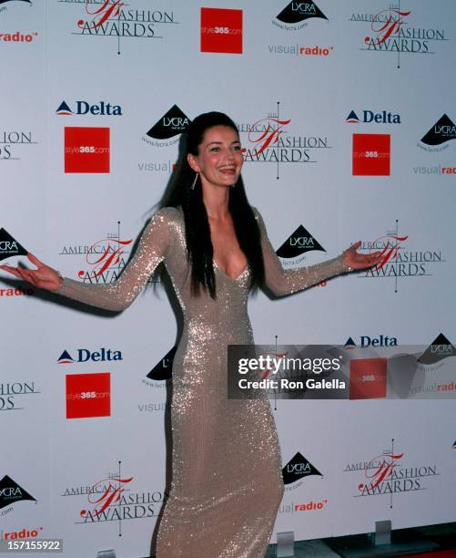 Model Paulina Porizkova attending 19th Annual Council of Fashion Designers of America Awards on June 15, 2000 at Avery Fisher Hall at Lincoln Center...