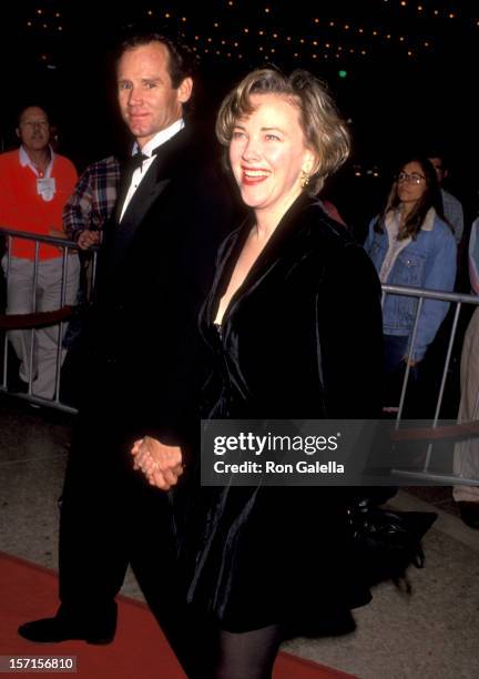 Actress Catherine O'Hara and husband Bo Welch attend the "Grand Canyon" Century City Premiere on December 15, 1991 at Cineplex Odoen Century Plaza...