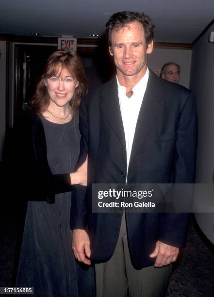 Actress Catherine O'Hara and husband Bo Welch attend the 21st Annual Los Angeles Film Critics Association Awards on January 17, 1996 at Bel Age Hotel...