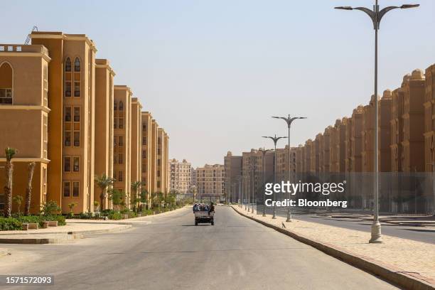 Apartment blocks in the residential district of Egypt's New Administrative Capital, east of Cairo in Egypt, on Monday, July 31, 2023. Egypt's central...