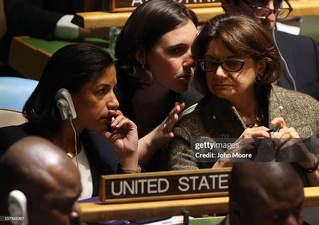 UN Votes On Non-Member Observer Status For Palestine