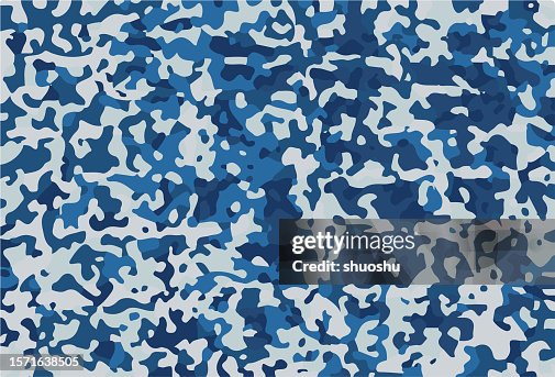 Blue liquid camo pattern texture vector background Blue liquid camo pattern texture vector background