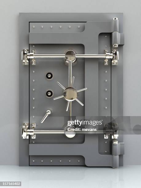 bank vault 02 - vaulted door stock pictures, royalty-free photos & images