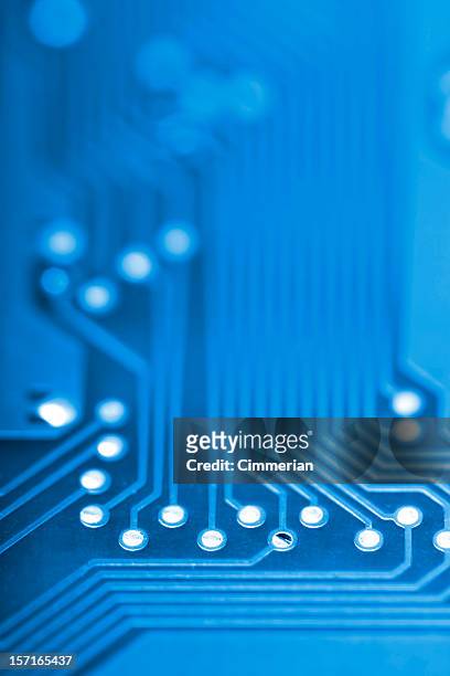 circuit board close-up - electronics manufacturing stock pictures, royalty-free photos & images