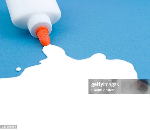 spilled glue - sticking stock pictures, royalty-free photos & images
