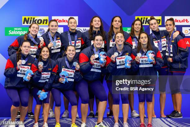 Silver for Spain with Laura Ester Ramos of Spain, Cristina Nogue Frigola of Spain, Anni Espar Llaquet of Spain, Bea Ortiz of Spain, Nona Perez Vivas...