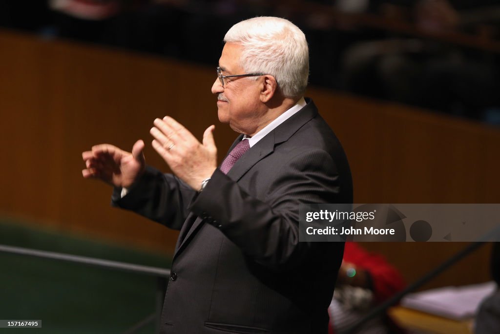 UN Votes On Non-Member Observer Status For Palestine