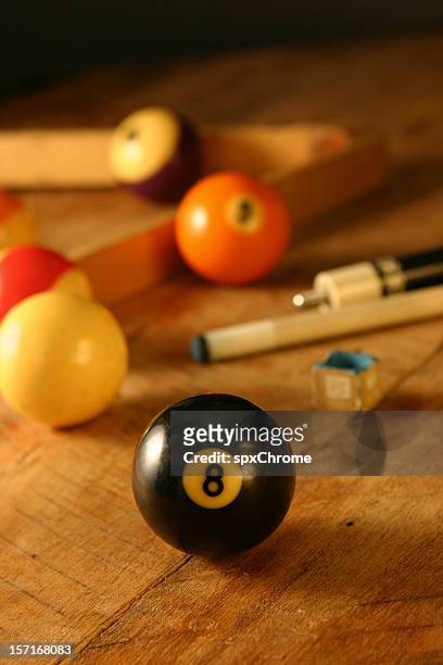 billiards - 8 ball - 8 ball pool stock pictures, royalty-free photos & images