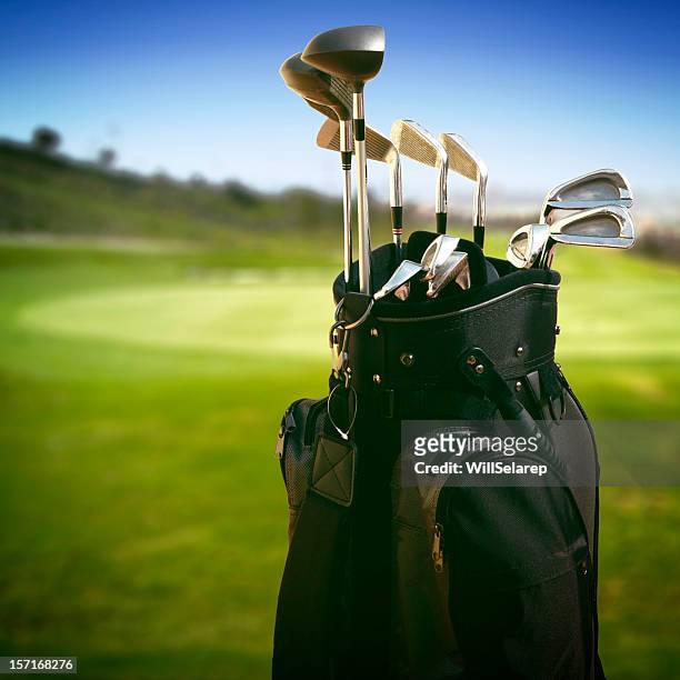 golf clubs - golf bag stock pictures, royalty-free photos & images