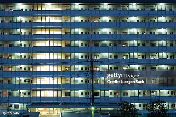 apartment block - akabane stock pictures, royalty-free photos & images