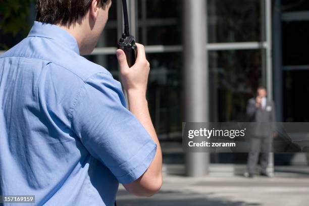 security wachmann - security guard stock-fotos und bilder