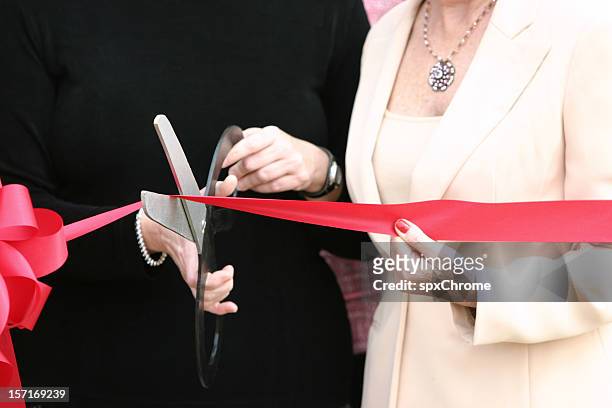 ribbon cutting ceremony - grand opening of empress restaurant in los angeles stockfoto's en -beelden