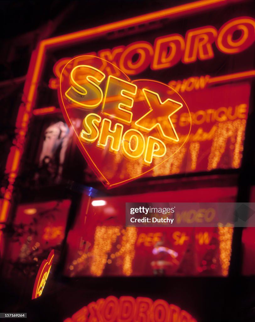 Neon lights, Pigalle, Paris.