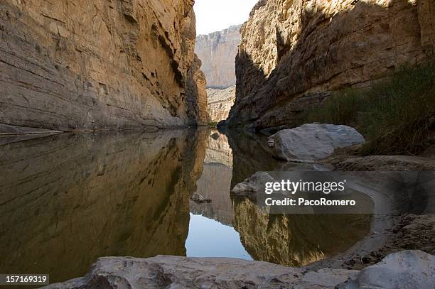 santa elena canyon in big bend national park - big bend national park stock pictures, royalty-free photos & images