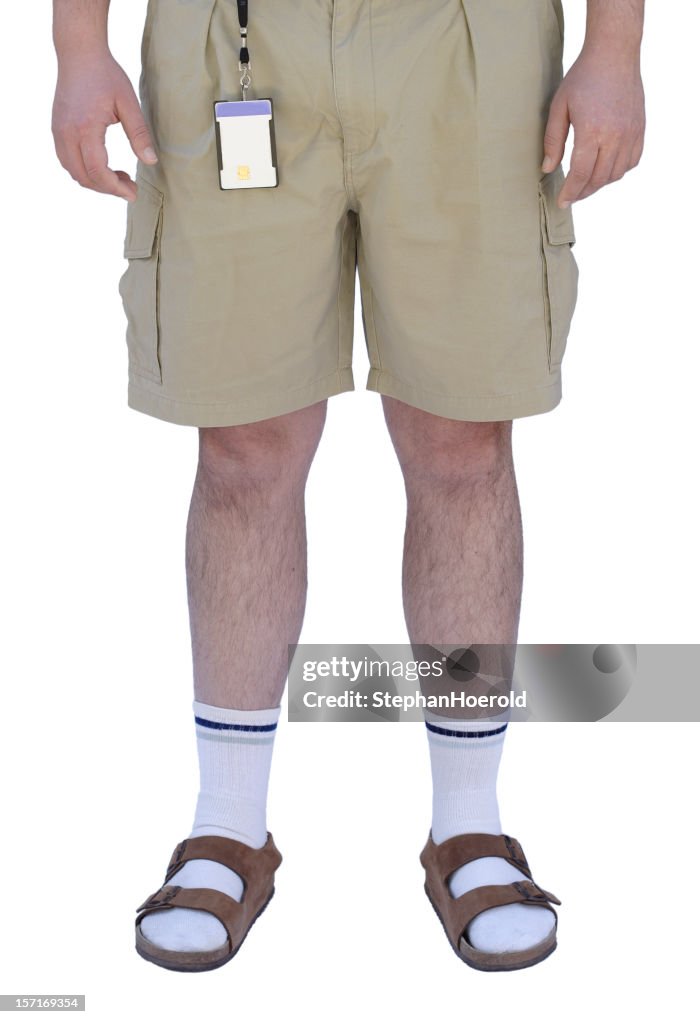 Silicon Valley employee with badge