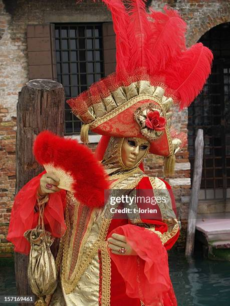 beautiful pose & costume; venice. - venice carnival stock pictures, royalty-free photos & images