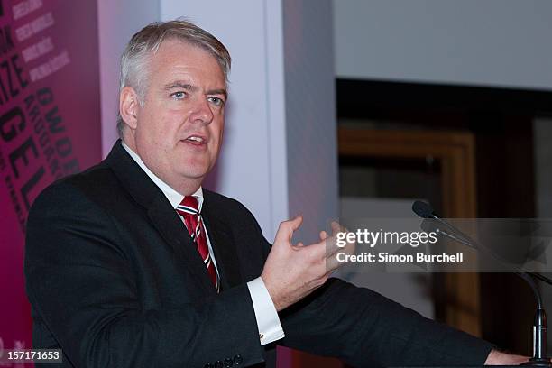 The Rt Hon Carwyn Jones AM speaks as Teresa Margolles was today announced as the winner of the Artes Mundi 5 prize at the National Museum Cardiff by...