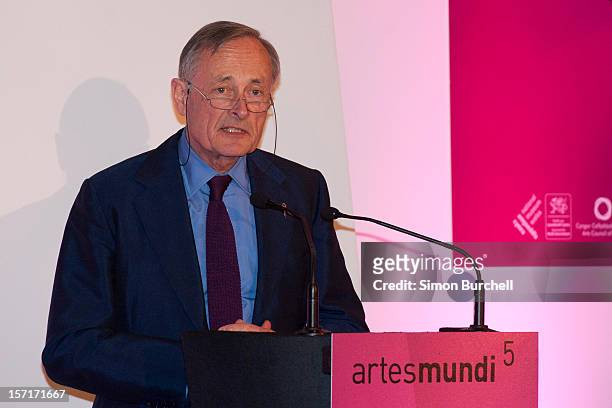 William Wilkins CBE DL speaks as Teresa Margolles was today announced as the winner of the Artes Mundi 5 prize at the National Museum Cardiff by...