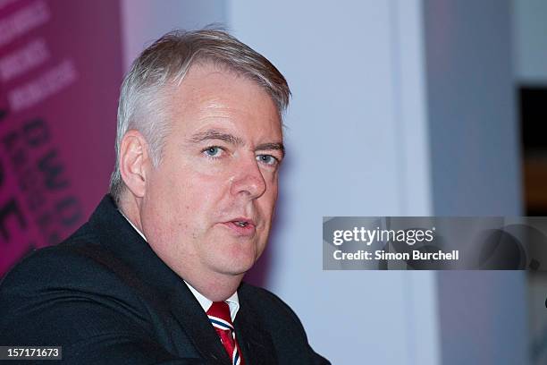 The Rt Hon Carwyn Jones AM speaks as Teresa Margolles was today announced as the winner of the Artes Mundi 5 prize at the National Museum Cardiff by...