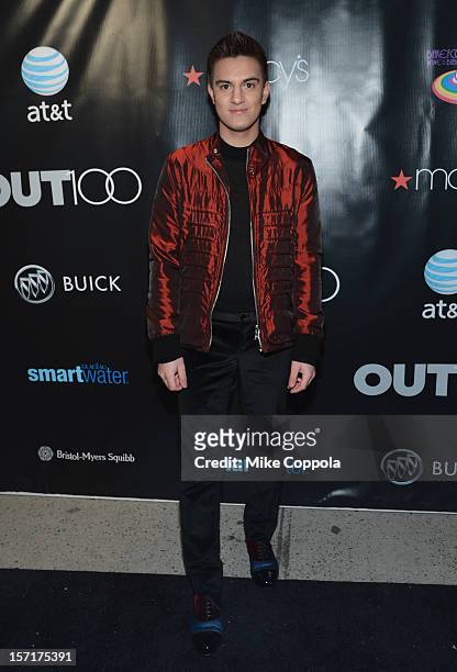 Kevin Michael Barba attends OUT Magazine and Buicks celebration of The OUT100 on November 29, 2012 in New York City.