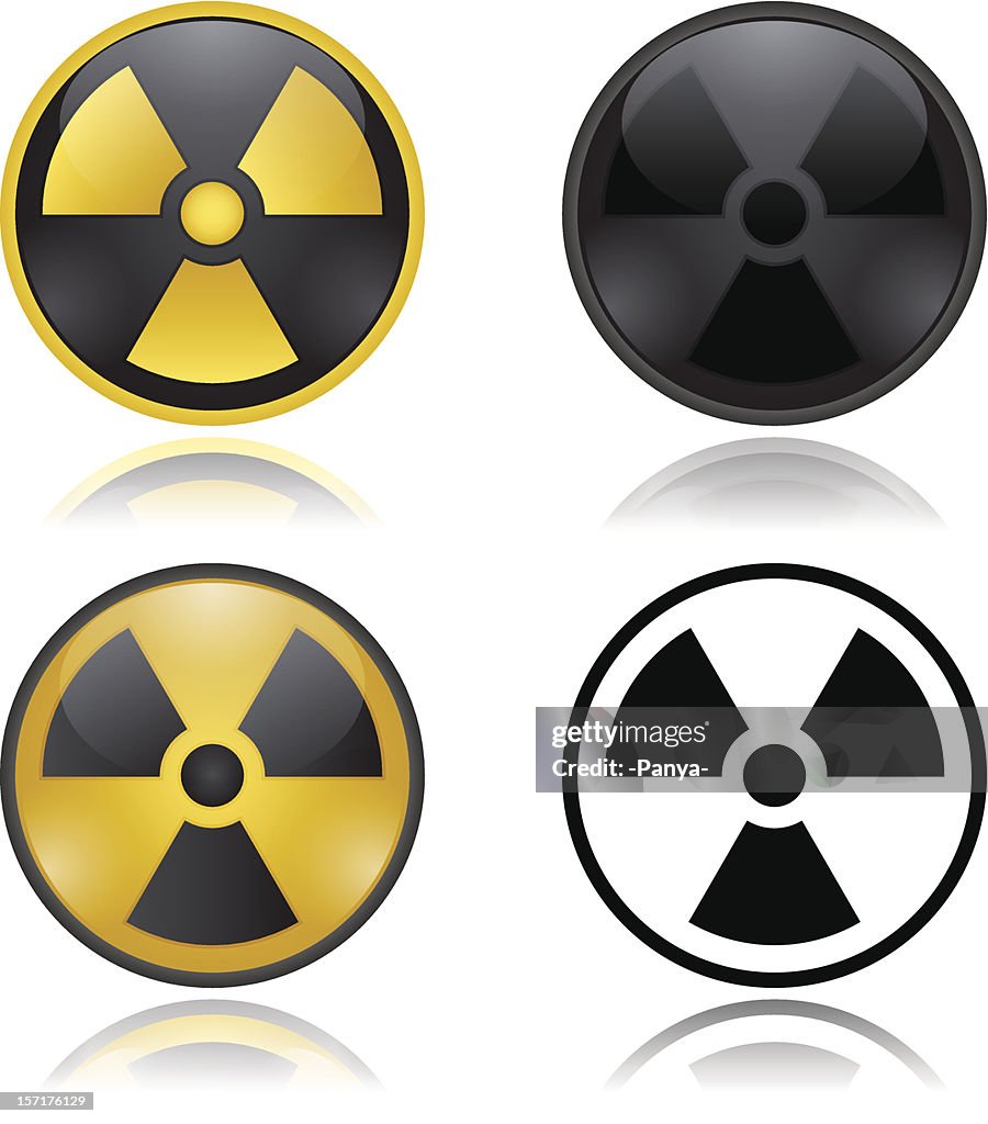 Radioactivity Vector Radioactivity Warning Signs High-Res Vector Graphic - Getty Images