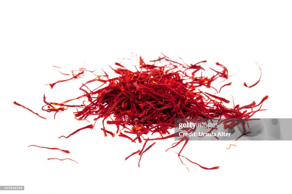 Red saffron threads