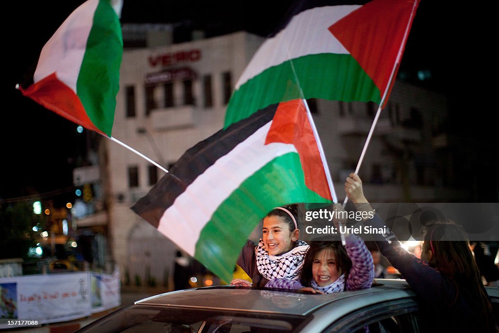 Palestinians Celebrate U.N. Vote