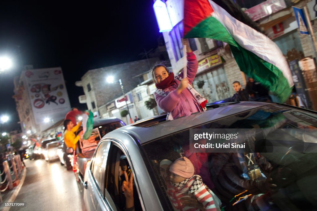 Palestinians Celebrate U.N. Vote