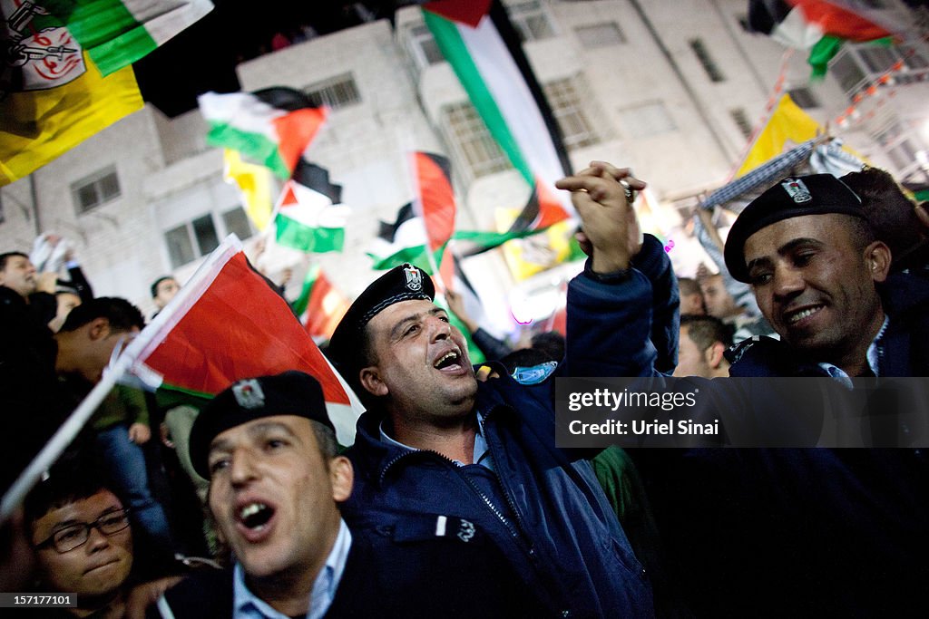 Palestinians Celebrate U.N. Vote