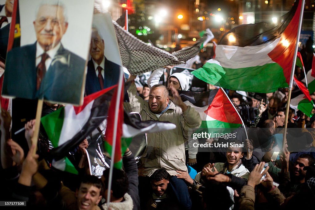 Palestinians Celebrate U.N. Vote
