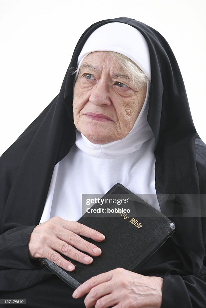 Worried nun