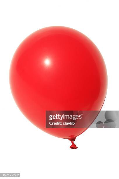 red balloon - balloon stockfoto's en -beelden