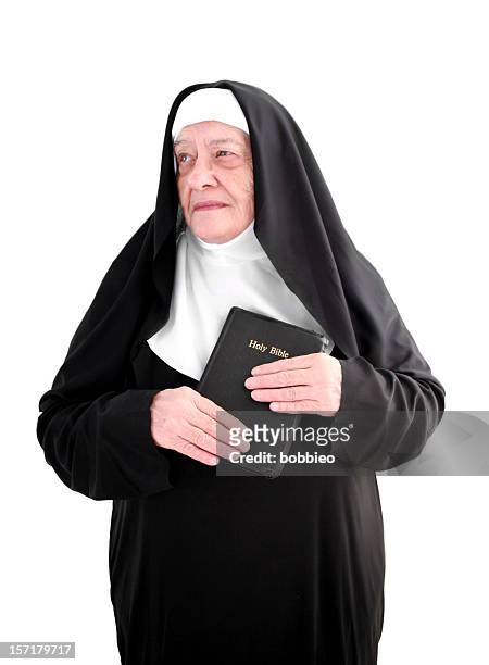 besorgt nonne - nonne stock-fotos und bilder