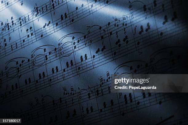 symphony - music sheet stock pictures, royalty-free photos & images