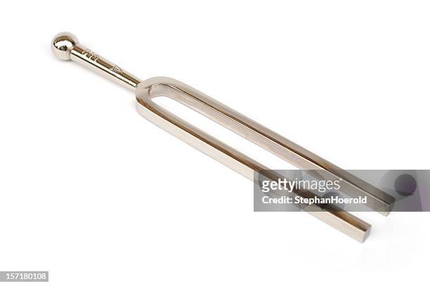 tuning fork (path included) - tuning stock pictures, royalty-free photos & images