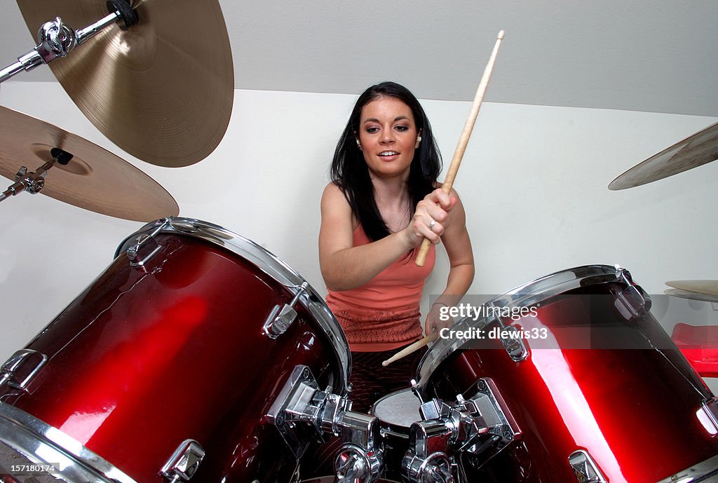 Schlagzeuger Rock Mädchen